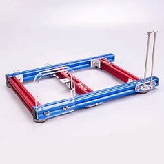 DIY Chassis Bracket Open Chassis DIY Computer Motherboard Case Rack Support Graphics Card, PC Open Frame Test Bench, Mini Computer Case DIY Mod Base Stand (Blue Red)