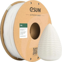 eSUN Flexible TPE Filament 1.75 mm, 3D Printer Filament TPE-83A, точность размеров +/- 0.05 mm, 1 kg Spool (2.2 lbs) 3D Printing Filament for 3D Printers, Natural