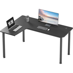 Eureka Ergonomic Игровой стол L60, угловой стол, игровой офисный стол, L-образный стол для ПК/игр, большой компьютерный угловой стол, геймерский стол, 