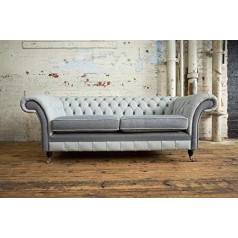 Jvmoebel Дизайнерский мягкий диван Chesterfield 3 Seater Couch Luxury Classic Textile Sofas