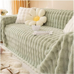 uyeoco Velvet Sofa Throw Blanket for Sofa/Couch Sofa Covers 3/4/5/2-Seater L Shape Fleece Blanket Sofa Throw Blanket - Large Bedspread for Bed and Couch (Colour: #28, Size: 180 x 320 cm)