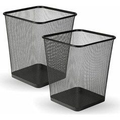 Homeshopa.com Homeshopa Квадратный сетчатый мусорный бак, 2 шт, легкий и прочный металлический контейнер для бумаги, мусорный бак для ванной комнаты, к