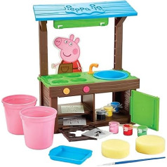 Peppa Pig 07614 Peppa's Garden Art Bench Preschool Craft Garden Game Gift for 3-5 Years Old Peppa Pig