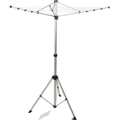 Тип Bo-Camp: Uni BC Tendedero Compact 3 Brazos C/Pie Power, Hand, Elctro, Portable, Tools, Frosted Grey