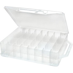 Creative Options Nähkasten, für Garnrollen, 25,7 см x 8,3 см x 36,2 см, прозрачный