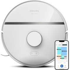 Робот-пылесос Philips Homerun Series 3000 с функцией уборки, сверхсильной силой всасывания (4 000 Па), лазерной навигацией, временем работы 200 минут, робот-