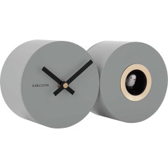 KARLSSON KA5789GY Duo Cuckoo Wall Clock Mouse Grey