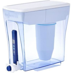 Диспенсер для воды ZeroWater на 20 чашек 5 ступеней NSF Сертифицирован на содержание свинца и других тяжелых металлов и PFOA/PFOS Белый и синий