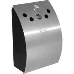Bolero ce178 Wand montiert Aschenbecher ST 304, silber, 352(H) x 245(W) x 142(D) mm