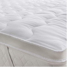Rainbow Style Microfibre Hollowfibre Filling Mattress Topper Anti Allergy Ultra Soft Airflow Mattress Protector Superking Bed Topper 6ft x 79in
