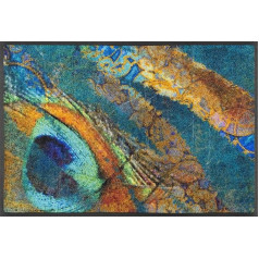 Коврик для ног wash+dry Exotic Pavo, полиамид, многоцветный, 50 x 75 см