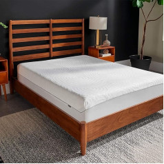 Tempur -Pedic Protect Waterproof Mattress Protector, Queen, White