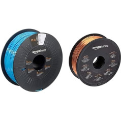 Amazon Basics PLA 3D принтер материал 1,75 мм синий 1 кг катушки и 3D принтер материал шелк PLA пластик 1,75 мм 1 кг катушки медь