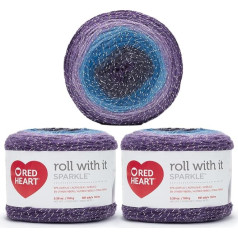 Red Heart 3 x 150 г акриловой пряжи 4 Medium Worsted 500 м для вязания крючком