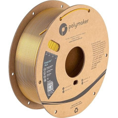 Polymaker PolyLite Silk PLA Dual Colour - 1,75 мм - 1 кг - Crown Gold-Silver