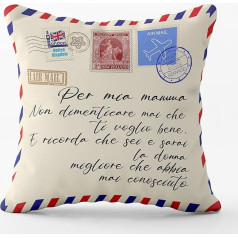 AL PRODUCTION Letter Pad for My Mum Подушка 40 x 40 см Идея подарка - Подарок на день рождения - С наполнителем