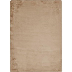 -LUXOR- living Coste Faux Fur Fluffy Bedroom Rug - Ideal for Use as the Bed Rug Bedroom - Cosy Fur Rug Imitation Lambskin 160 x 230 cm Taupe