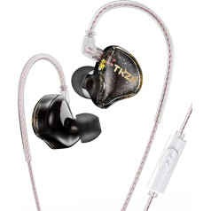 TKZK TK01 HiFi входные наушники с динамическим драйвером, глубокий бас In-Ear Monitor с Tesla DD, In-Ear наушники с 2 Pin OFC кабель для сцены, музыки, поп, ACG (черный