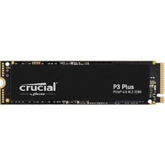 Внутренний твердотельный накопитель Crucial P3 Plus SSD 1TB M.2 PCIe Gen4 NVMe, чтение 5 000 МБ/с, запись 3 600 МБ/с, совместим с ноутбуками и настольными компьюте