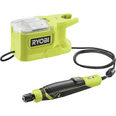 RYOBI 18 В ONE+ Аккумуляторный инструмент RRT18-0 (максимальный диаметр зажима 3,2 мм, скорость холостого хода 4400-23000 мин-¹, без аккумулятора и зарядно