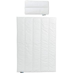 Centa-Star Junior Set: All-Season Bed + Flat Cushion Allergo Protect Junior Set I Size 100 x 135 40 x 60 cm I Colour White I Pure Polyester