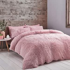 Catherine Lansfield King Duvet Cover Set Blush