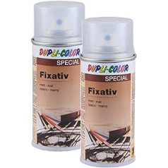 2 x Dupli Colour Fixative Highly Transparent Matt Protection Chalk Pastel Charcoal 150 ml