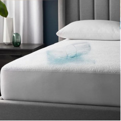 My Home Store My Home Store Waterproof Mattress Protector, King Size Terry - 100% полиэфирный хлопок с эластичностью по всему периметру и глубокой 30-сантиметровой юбкой - дыша