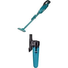 Makita DCL281FZ Аккумуляторный пылесос 18 В (без аккумулятора, без зарядного устройства) + насадка для циклонного сепаратора