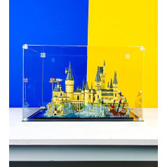Акриловая витрина icuanuty для строительного набора Lego Harry Potter Hogwarts Castle and Grounds 76419, идея подарка для взрослых, сборная модель-витрина, размер: 39 x 
