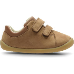 Clarks Boys' Roamer Craft T Trainers (Roamer Craft T) - коричневая кожа цвета загара, размер: 18.5 EU