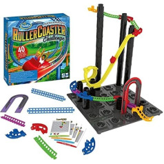 ThinkFun 76343 - Roller Coaster Challenge - Постройте захватывающие американские горки и пусть машина благополучно прибудет в пункт назначения!