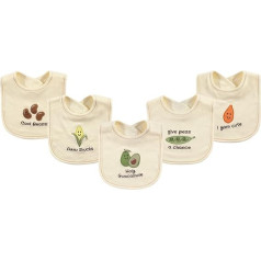 Touched by Nature Unisex Organic Cotton Baby Bib - Guacamol.