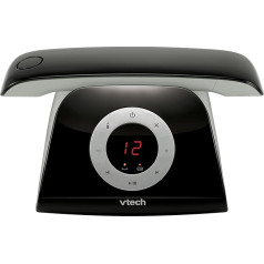 VTech LS1350 Ретро-дизайн беспроводной телефон DECT с цифровым автоответчиком, блокировкой вызовов, функцией громкой связи и повторного набора но