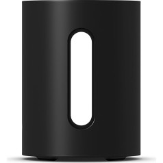 Компактный сабвуфер Sonos Sub Mini, впечатляющие басы, сбалансированный звук, настраиваемый эквалайзер, 2 усилителя класса D, Trueplay - черный