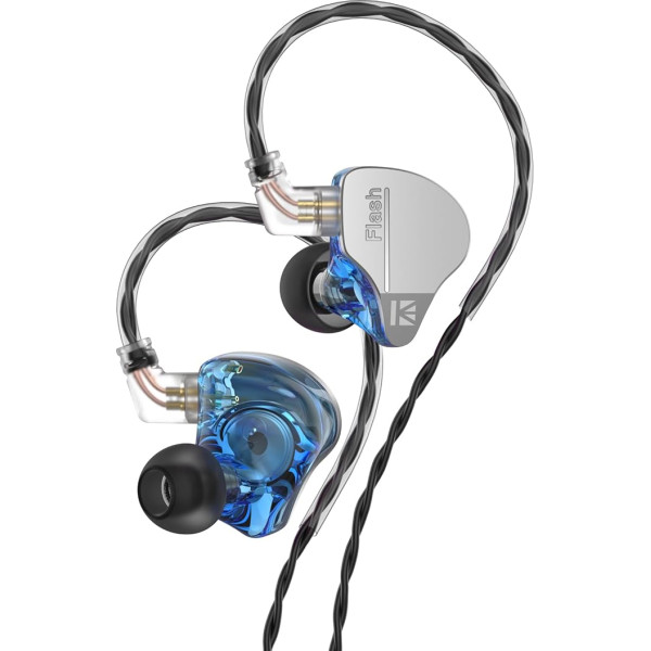 YINYOO KBEAR Flash Earbuds Проводные игровые наушники 3,5 мм вставные наушники 1DD 1BA гибридные внутриушные мониторы IEM наушники с кабелем без спутывания 