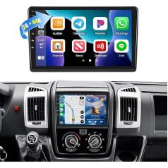 2G + 64G CAMECHO Android 13 Автомобильное радио для Fiat Ducato/Peugeot Boxer/Citroen Jumper с Navi Carplay Android автомобиля, 9 дюймов двойной DIN автомобильное радио сенсорный ди