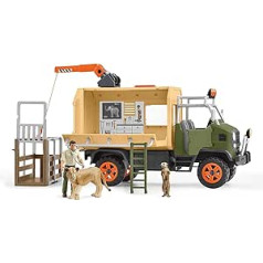 Schleich 42475 Wild Life Play Set - Large Truck Animal Rescue Toy - Age 3+ Years