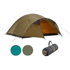 GRAND CANYON Topeka 4, Kuppelzelt für 4 Personen, Ultra-leicht, wasserdicht, viel Platz, Gute Belüftung, kleines Packmaß, Zelt für Trekking, Camping, Outdoor