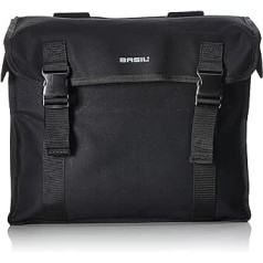 Basil Erwachsene Gepäckträgertasche Kavan Doppelpacktasche, Black, 38 x 33 x 19 cm
