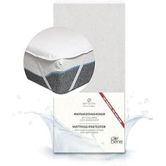 DarBene Mattress Protector 180 x 200 cm Waterproof Premium Oeko-Tex Breathable without Crinkles 80% Cotton