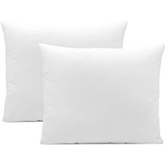 Zollner 114 Set of 2 Microfibre Cushions Various Sizes Washable on a Hot Cycle, 35 x 40 cm