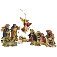 Riffelmacher 78012 Nativity Figures Orient for the Nativity Scene, Figures Max. 13 cm Tall, 10-Piece Set, Christmas, Christmas Story, Gift