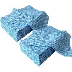 PEACHICHA Disposable Cleaning Cloth, Wash Cloth for Kitchen, Durable Dish Towels, Reusable Household Cleaning Cloth, 100 Pieces, Blue