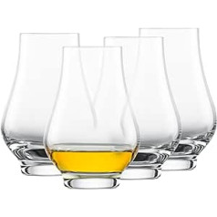 SCHOTT ZWIESEL Whisky Nosing Tumbler Bar Special (Set of 4), Special Nosing Glasses for Whisky, Dishwasher Safe Tritan Crystal Glasses, Made in Germany (Item No. 130000)