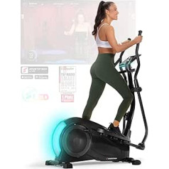 Sportstech 2022 LED System Professional Device Cross Trainer for Home CX700 Home Trainer with 12 Programmes & 1 HRC Mode Elliptical Trainer Joint-Friendly with Magnetic Brake System 24 kg