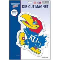 Wincraft 64954011 NCAA University of Kansas Logo-Magnet, klein, Schwarz