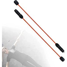 Fitness Swing Stick Pilates Yoga Bar Tremor Bar Vibrating Fitness Bar Wear-Resistant Vibrating Fitness Bar Removable 160 cm Pilates Yoga Bar with Vibrating High Frequency Fitness Guitar