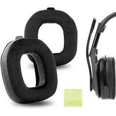 Geekria Comfort Hybrid Velour Replacement Ear Pads for Astro A50 Gen 4 Headphones Ear Pads, Headset Ear Pads, Ear Cups Cover Repair Parts (Black)