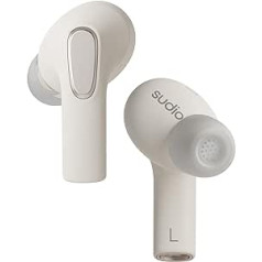 Sudio E3 White, In-Ear, True Wireless, Splash Proof, IPX4, Bluetooth v5.3, USB-C, 6 Hours Playtime